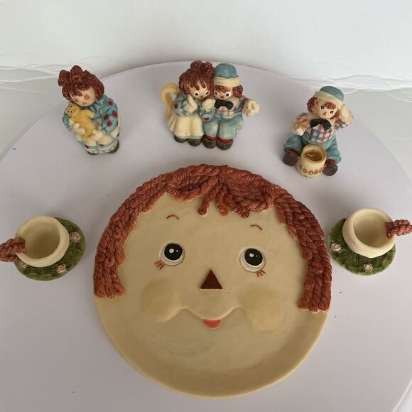 RAGGEDY ANN AND ANDY COLLECTIBLE SET - Picture 1 of 14